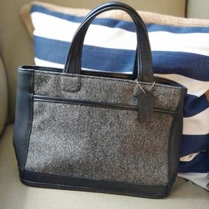 Coach Black and Gray Tote Bag